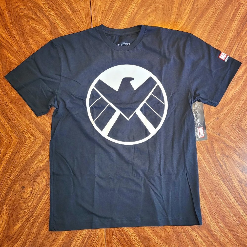 KIDS - MARVEL T-SHIRT - Shield Logo - Picture 1 of 5